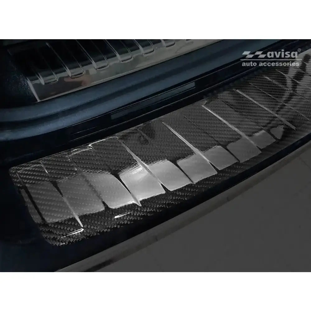 Lastebeskytter Audi A6 C8 v Avant 18- Karbonfiber Svart