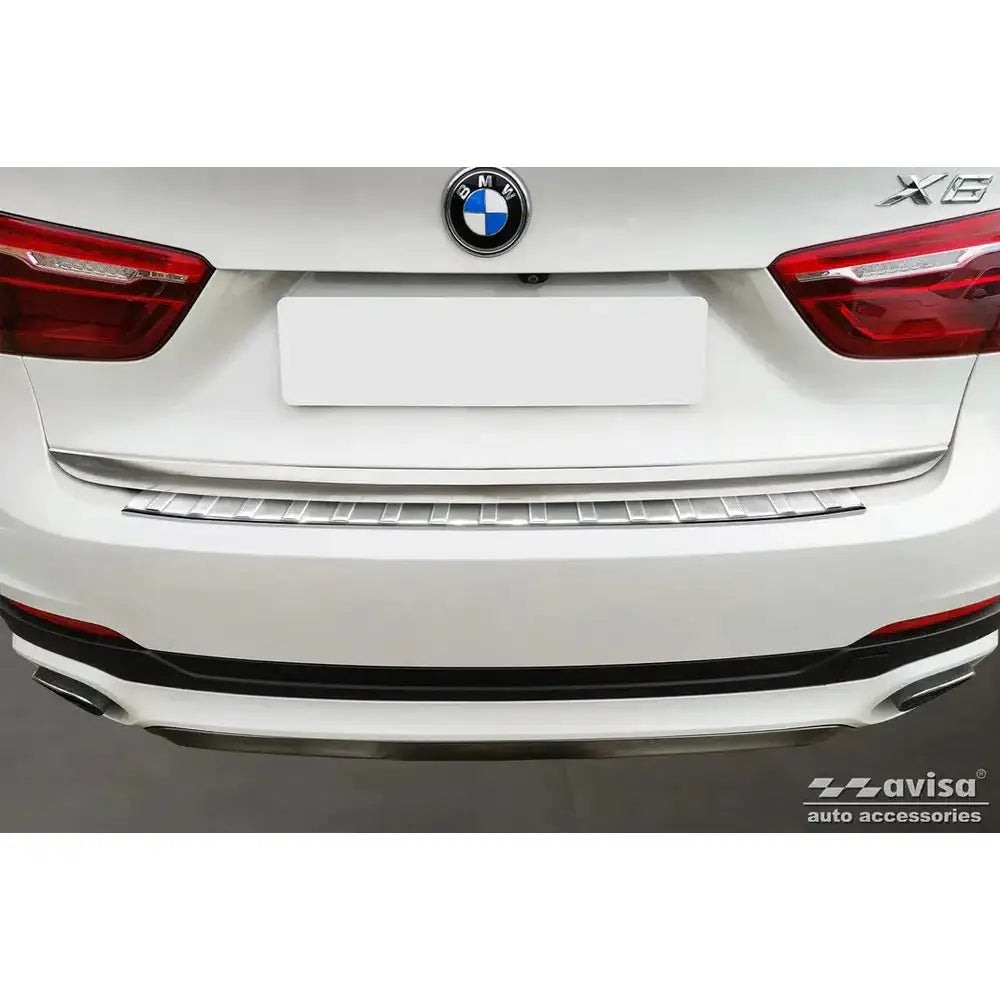 Lastebeskytter Bmw X6 Ii F16 14-19 - Design Stål Sølv Sateng