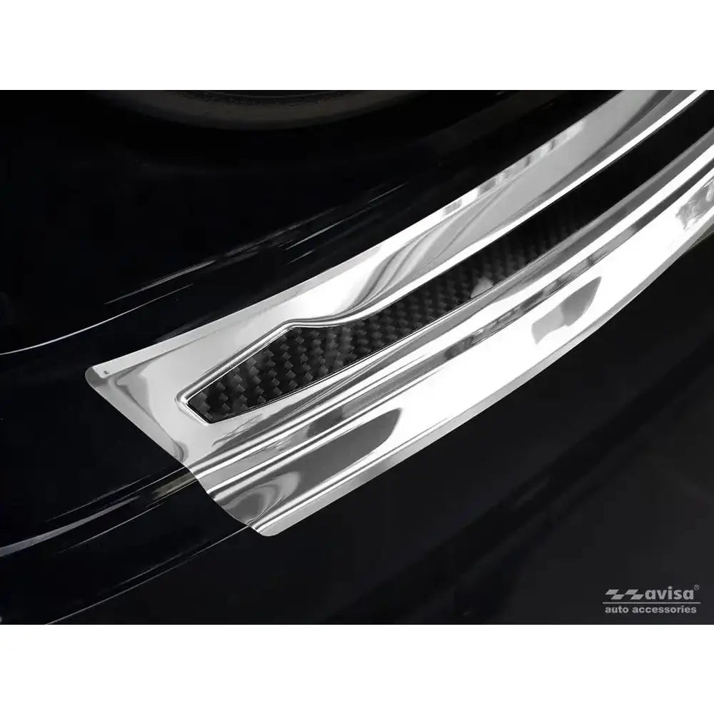 Lastebeskytter Porsche Cayenne Iii 17- Sølv Speil Svart Karbonfiber