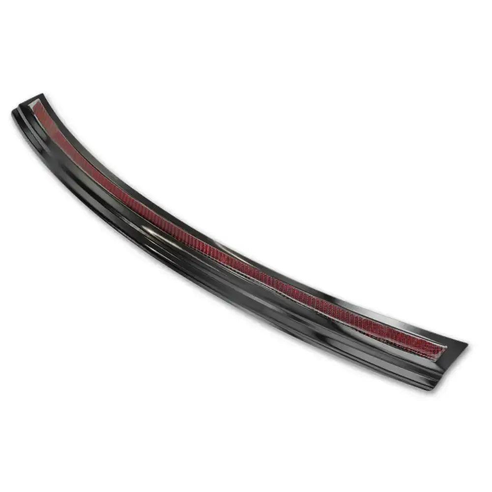 Lastebeskytter Porsche Macan 13- Svart Stål Rødt&svart Karbonfiber