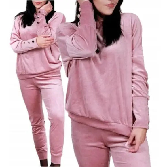 Tilfeldig Rosa Kvinne Joggedress One Size Ub557