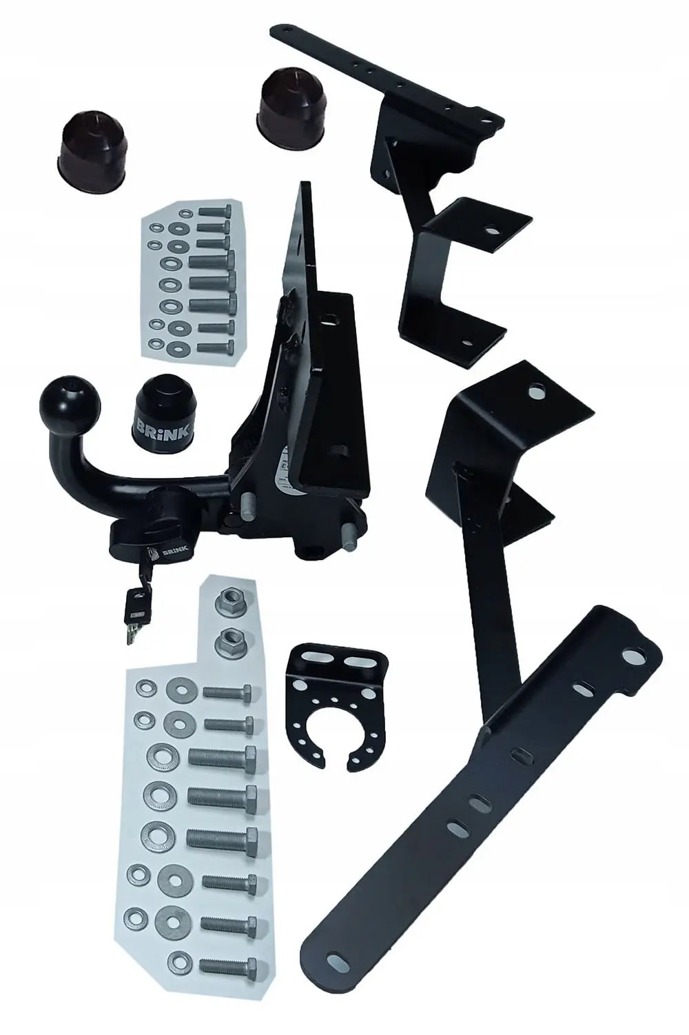 Tilhengerfeste Brink med låsemekanisme for Toyota Land Cruiser J150 sett bakfra