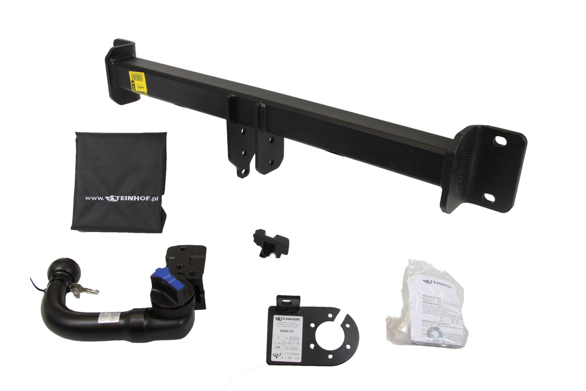 Steinhof avtagbart tilhengerfeste til BMW X3 (E83/E83LCI) 2004–2010 – vertikal kule med lås