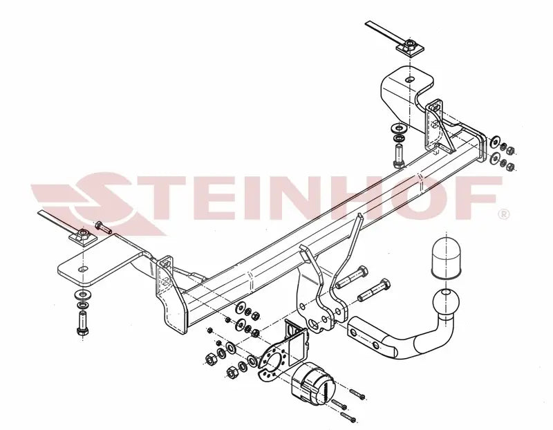 Tilhengerfeste Fiat Panda II 4x4 (4WD) (2004-2011) – fastmontert