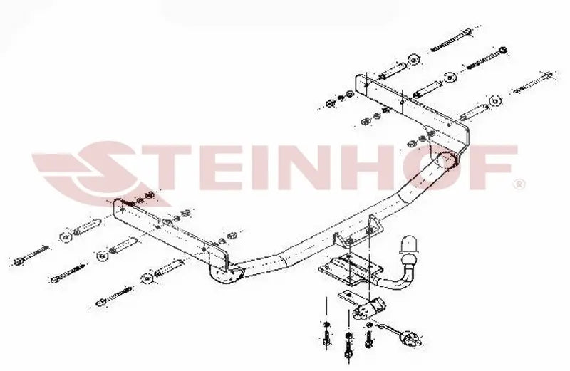 Steinhof fastmontert tilhengerfeste til Ford Mondeo I Estate – D-verdi 9,0 kN, maks. 1800 kg