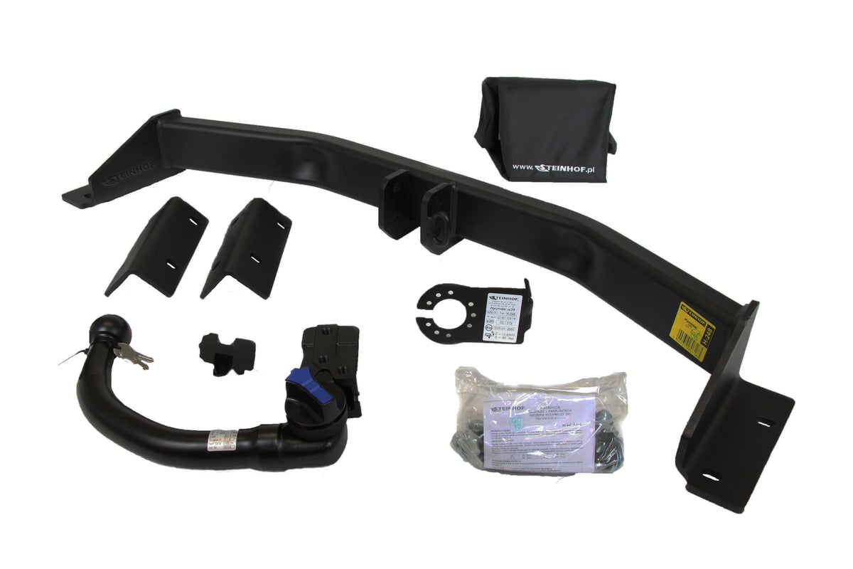 Steinhof avtagbart tilhengerfeste til Hyundai Tucson II (2010–2015) – vertikal kule med lås, E20-godkjent