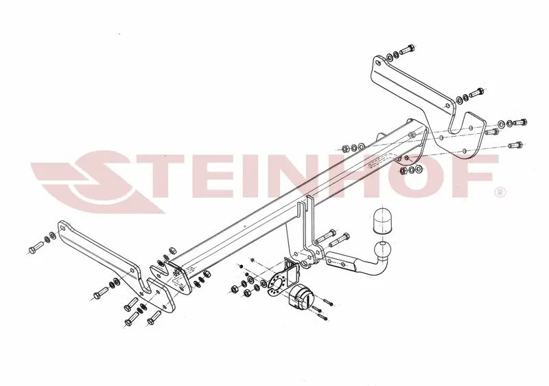 Steinhof fastmontert tilhengerfeste til Mazda 6 III (GJ/GL) Stasjonsvogn 2012-2018 – D-verdi 10,1 kN