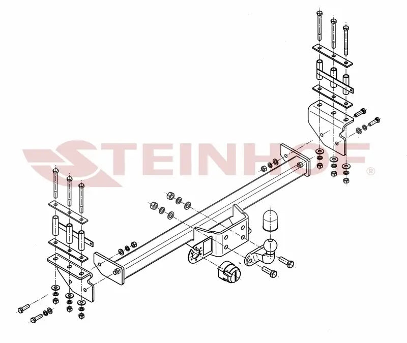 Tilhengerfeste Nissan Patrol (Y61) (1998-2010) – fastmontert - detaljer