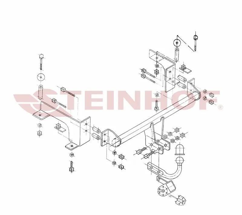 Tilhengerfeste Opel Combo Corsa (2002-2011) – fastmontert