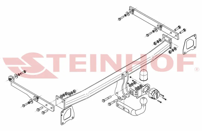 Steinhof fastmontert tilhengerfeste til Renault Scenic 2009-2016 – D-verdi 8,3 kN, maks. 1400 kg