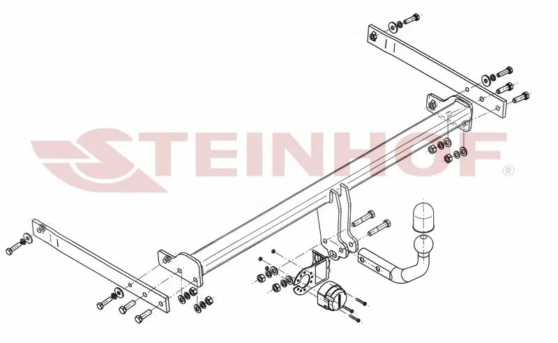 Steinhof fastmontert tilhengerfeste til Seat Leon III ST stasjonsvogn (ekskl. FR, ekskl. X-Perience) 2013–