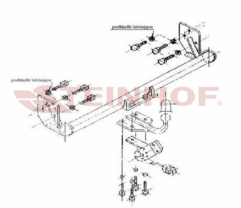 Tilhengerfeste Toyota Corolla 4/5D (E11) (1997-2002) – fastmontert