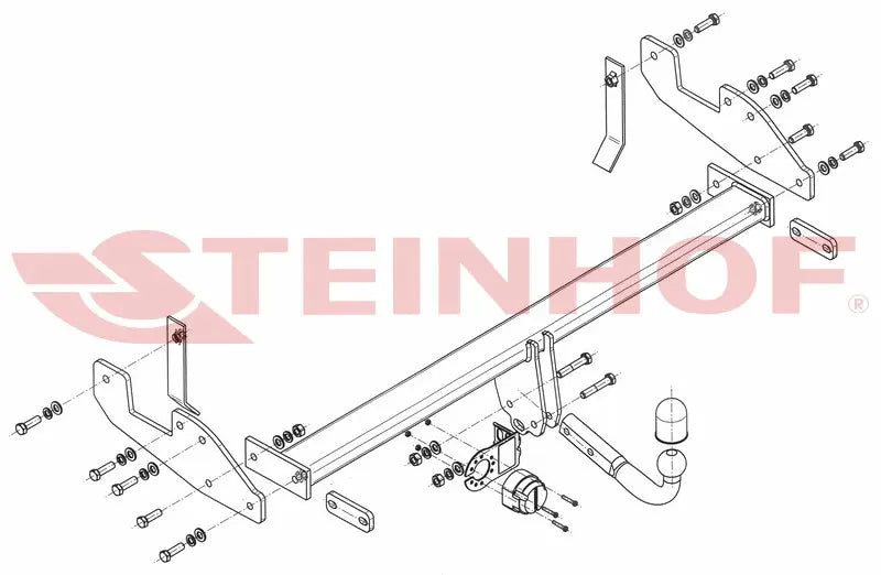 Tilhengerfeste Toyota Hilux VII (2005-2011) – fastmontert