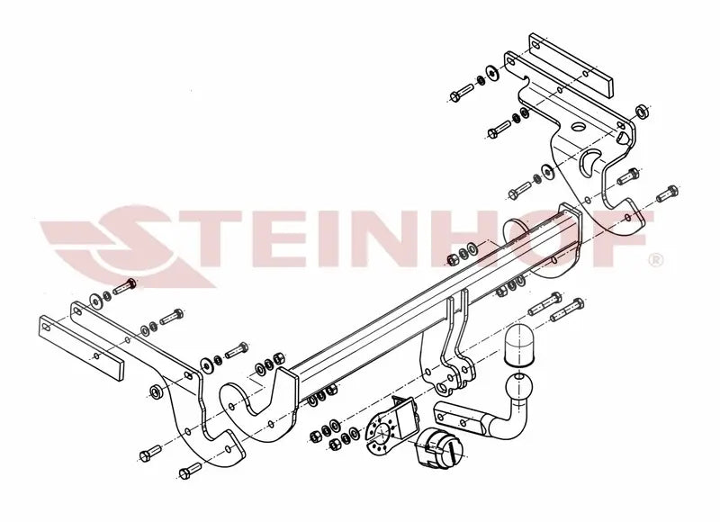 Tilhengerfeste Toyota Yaris 3/5D (P13) (2011-2014) – fastmontert