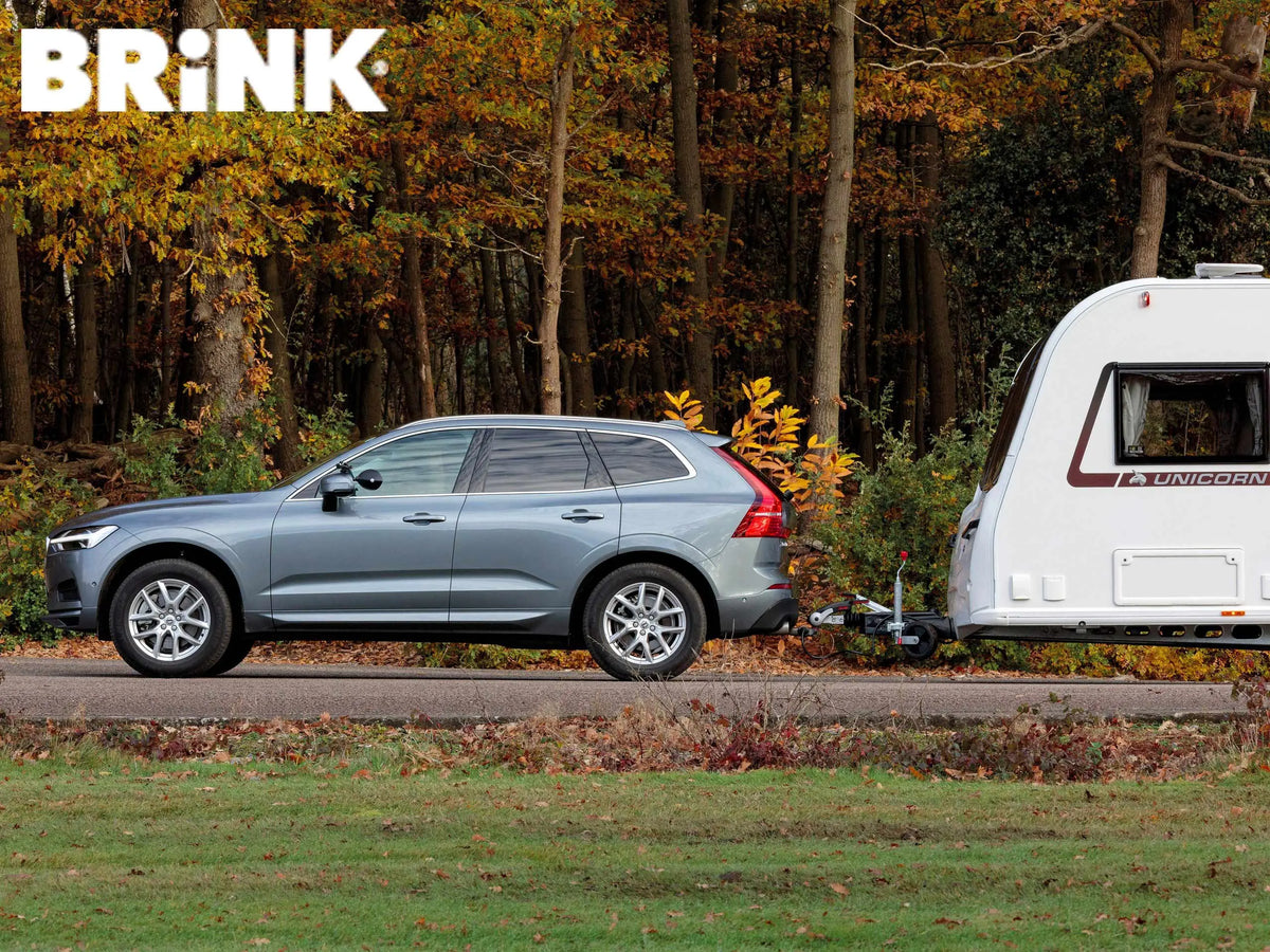 Detaljbilde av Brink avtakbart kulesystem med sikkerhetslås for Volvo XC60 II