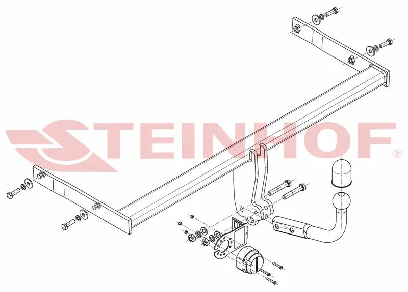 Tilhengerfeste Vw Golf Sportsvan (2014-2020) – fastmontert