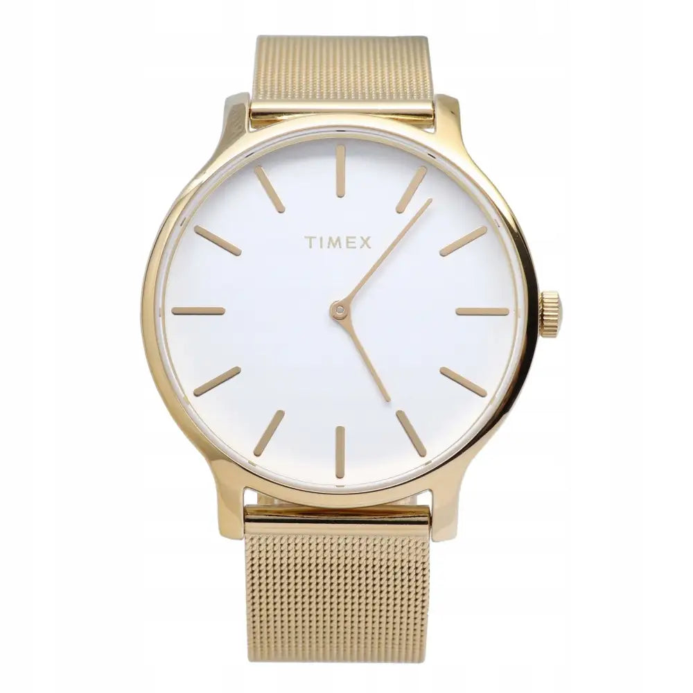 Timex Tw2t74100 Transcend Dameklokke Gull Mesh Lenke