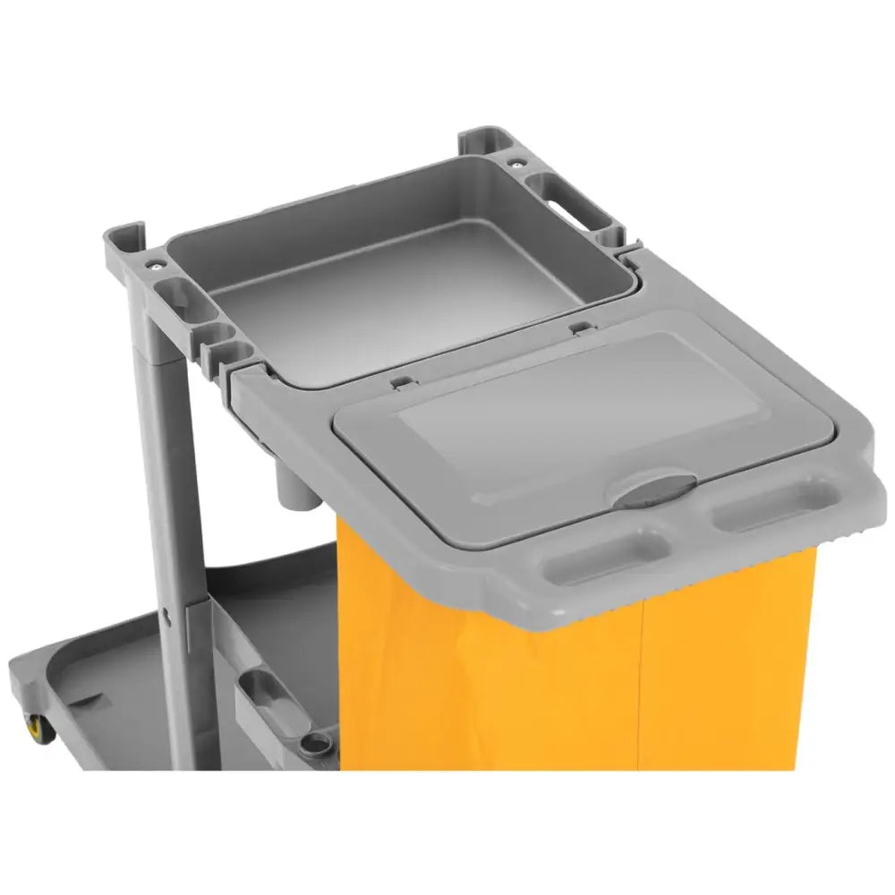 Tjenetralle med Hyller Mopholder Vaskepose og Lokk