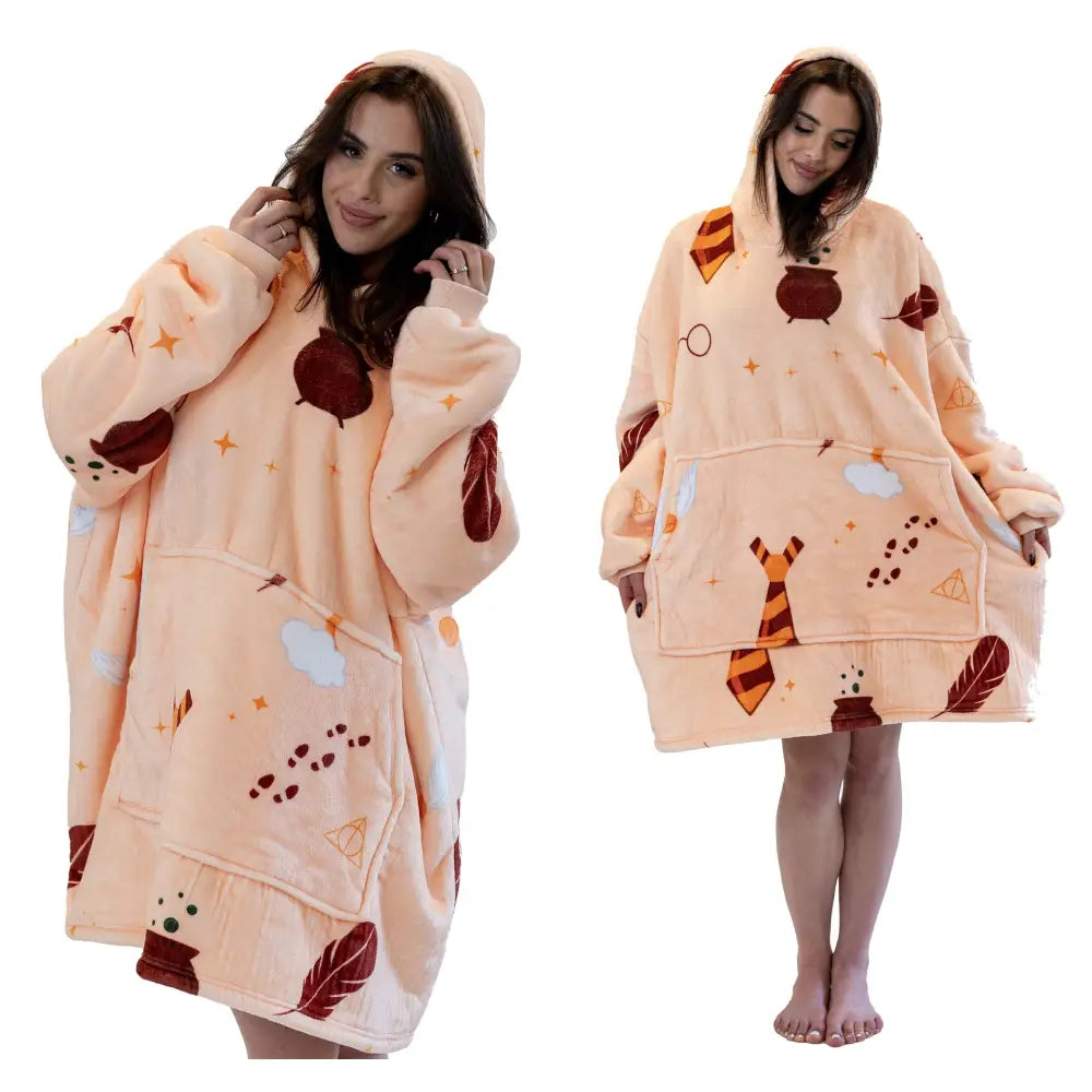 Tjukk Harry Potter-pleddgenser Oversize Fuskepels 460 Gsm Hele 1,3 Kg