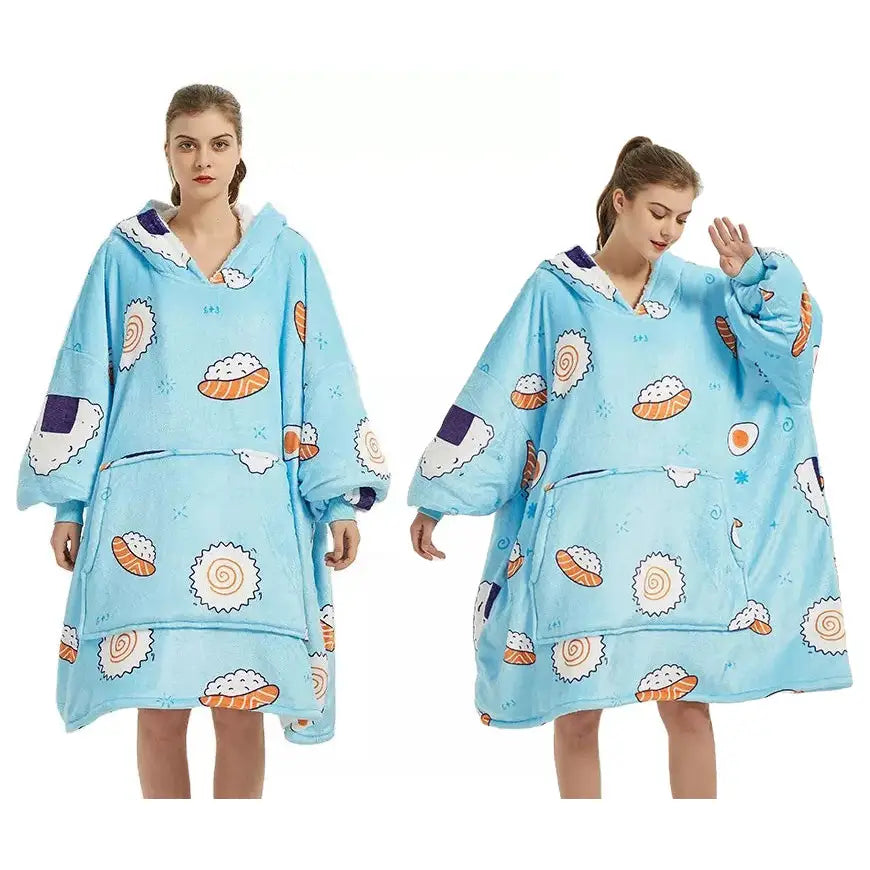 Tjukk Kosegenser Oversize Pelsimitasjon Xxl Sushi Morsom 460 Gsm 1,3 Kg