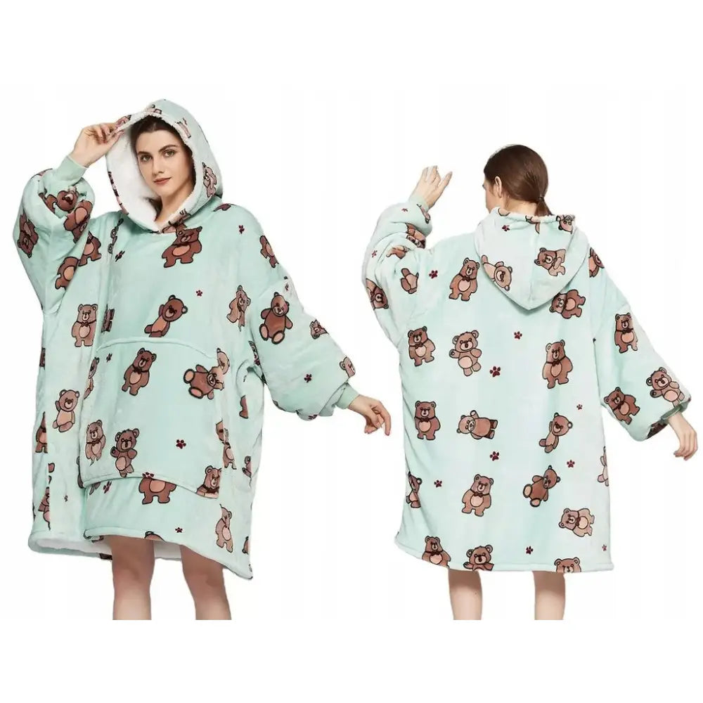 Tjukk Plysjgenser Oversize Pelsjakke Xxl