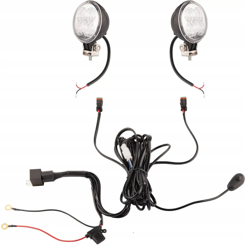 To Arbeidslamper 4xled 700 Lm 14w + Tilkobling