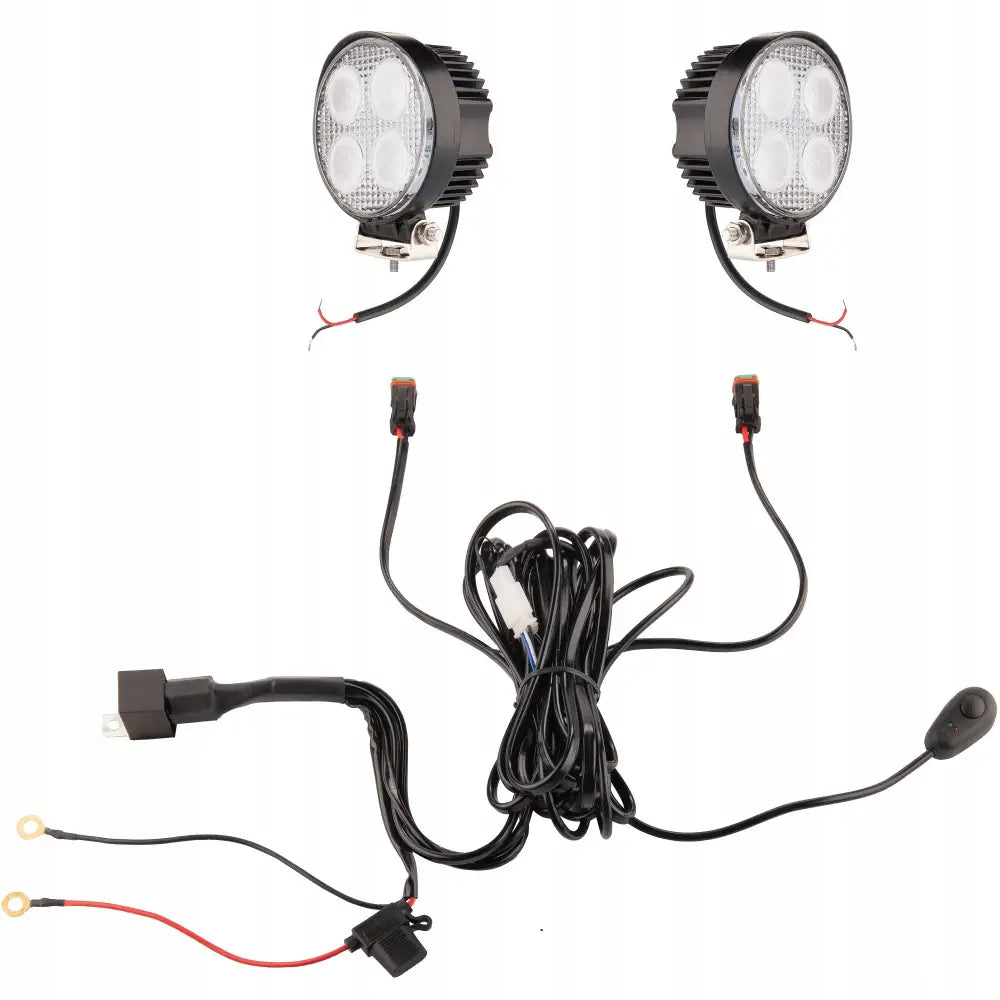 To Arbeidslys 4xled 1600 Lm 16w + Tilkobling