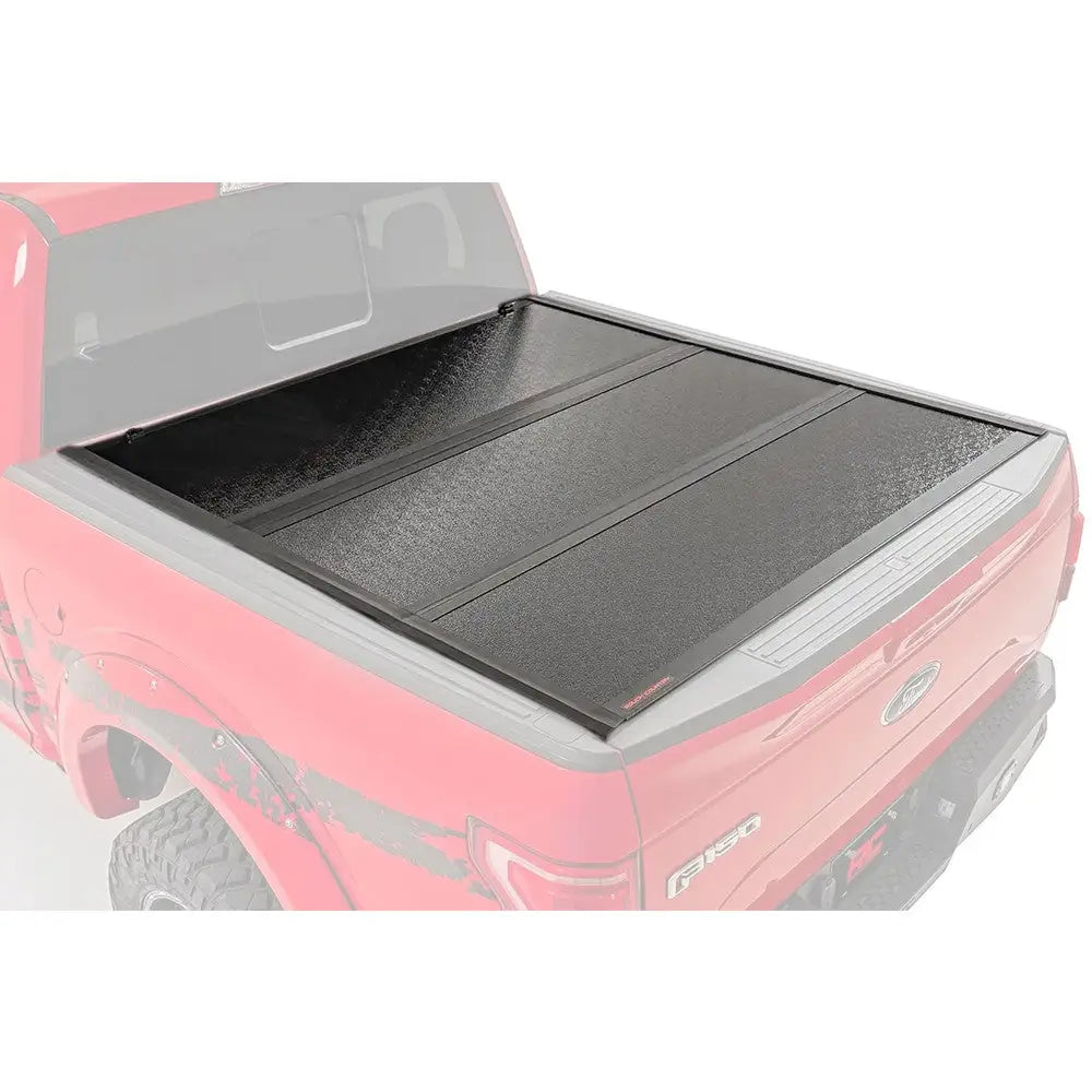 Tøff Tri-fold Flip opp Hardt Deksel for Gmc Sierra 1500 19-