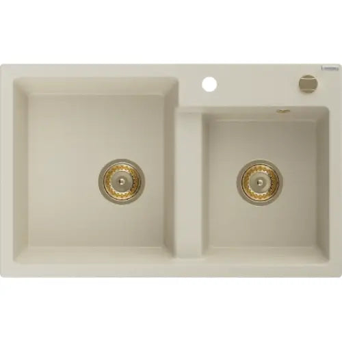 Tomas Kjøkkenvask 2 Kummer 800x500 Mm Beige - 6516802000-69-g