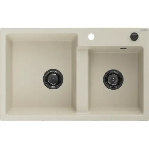 Tomas Kjøkkenvask 2 Kummer 800x500 Mm Beige 6516802000-69-b