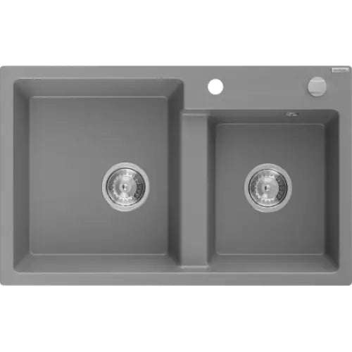 Tomas Kjøkkenvask 2 Kummer 800x500 Mm Grå - 6516802000-71