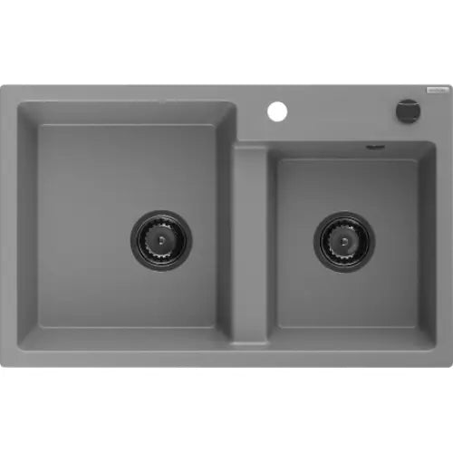 Tomas Kjøkkenvask 2 Kummer 800x500 Mm Grå 6516802000-71-b