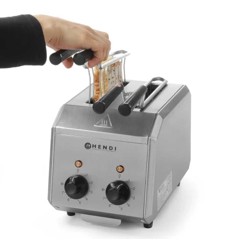 Tostemaskin med Dobbel Timer 1200w - Hendi 261163
