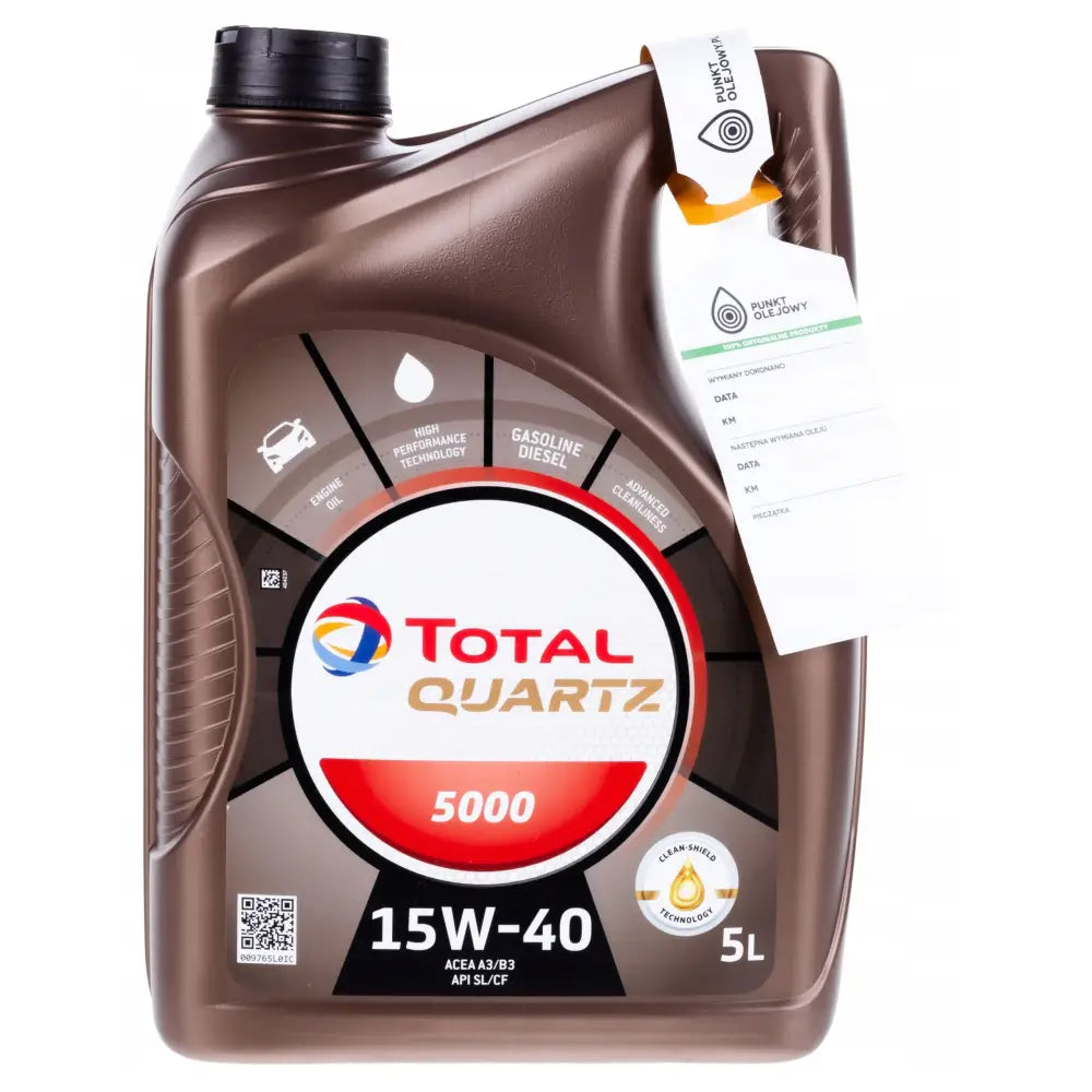 Total Quartz 5000 15w-40 - 5l
