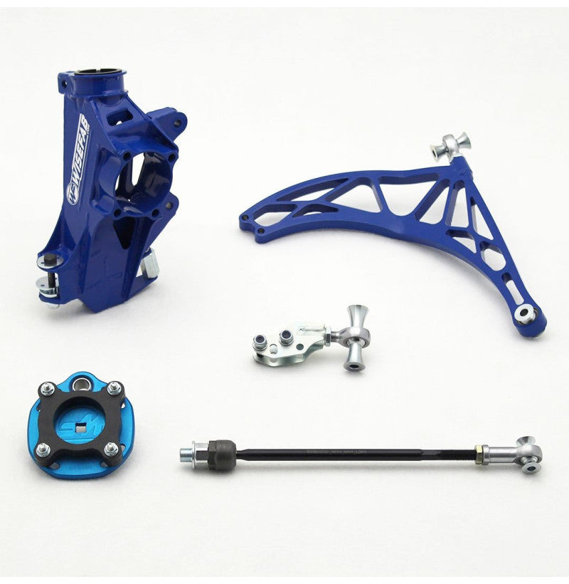 Komplett WISEFAB styringssett inkludert spindler, bærearm og styrestag-endeledd for Supra A90