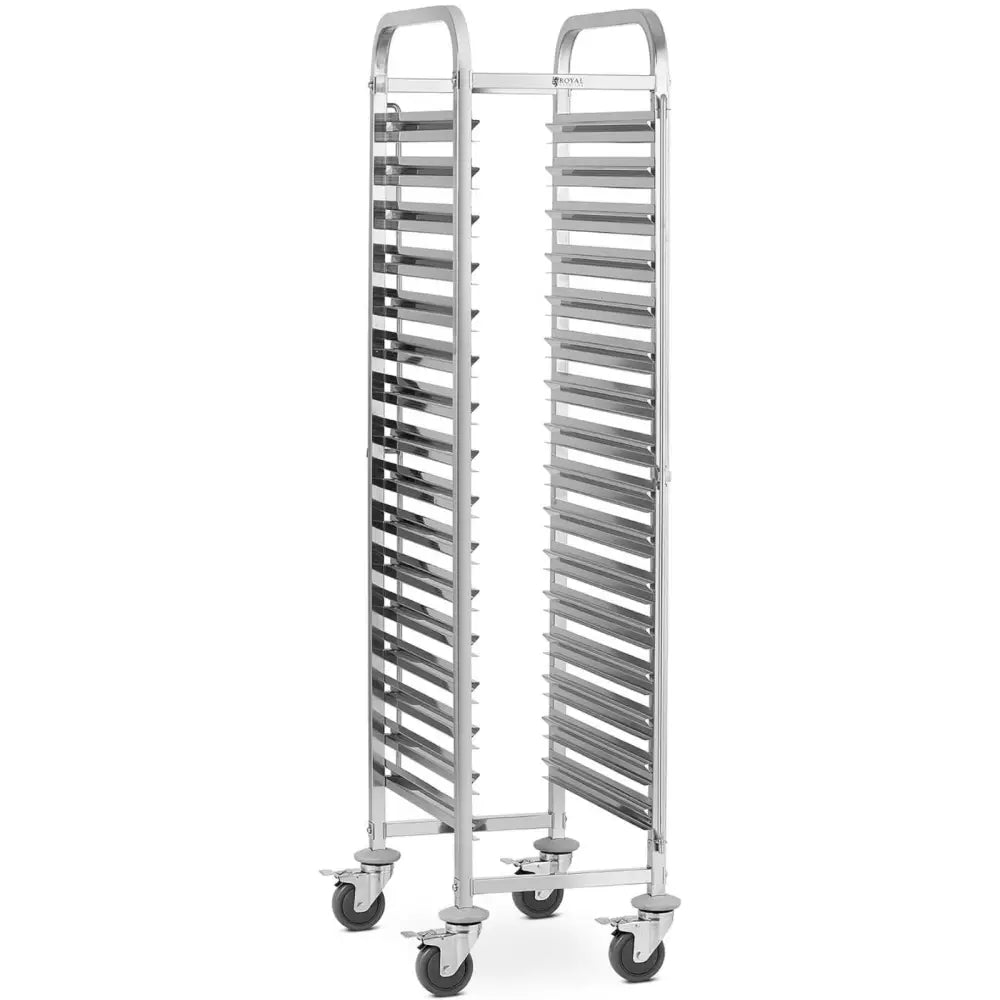Transportvogn for Horeca med Brett og 1/1 Gn-beholdere
