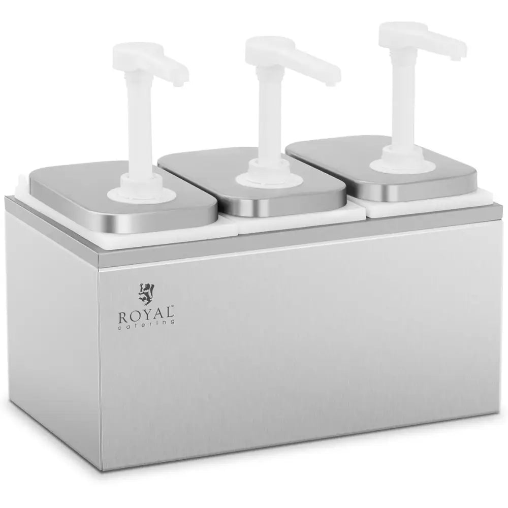 Tredobbelt Rustfritt Stålpumpe Dispensor for Sauser 3 x 2 l