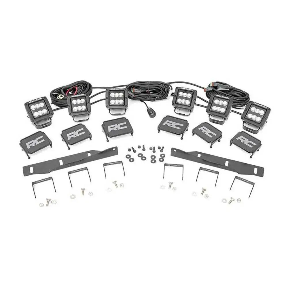 Tredoble Led Tåkelykter Rough Country - Ford F150 Raptor 17-20