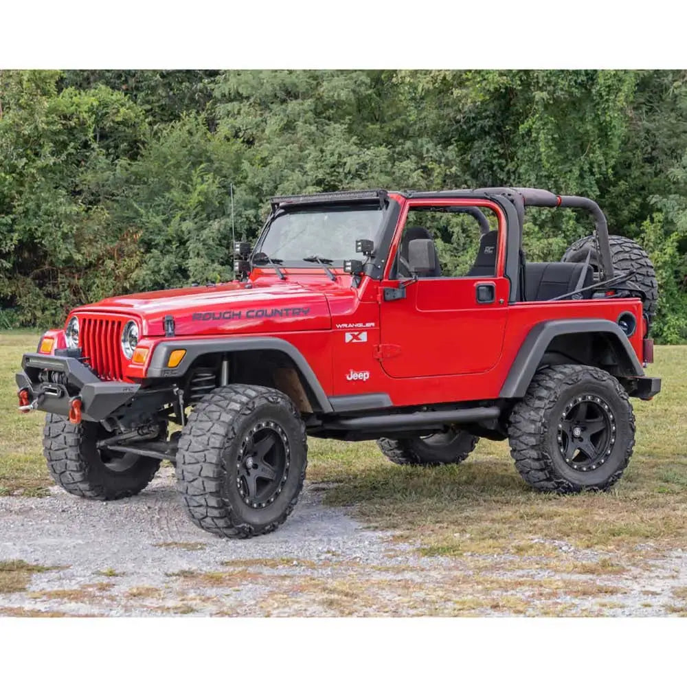 Trinnbredde Rough Country Side Steps - Jeep Wrangler Yj 87-95