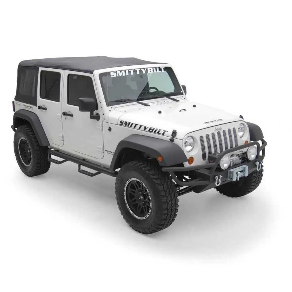 Trinnbrett til Jeep Wrangler Jk 4 d 07-18 Svart Smittybilt Nerf Steps