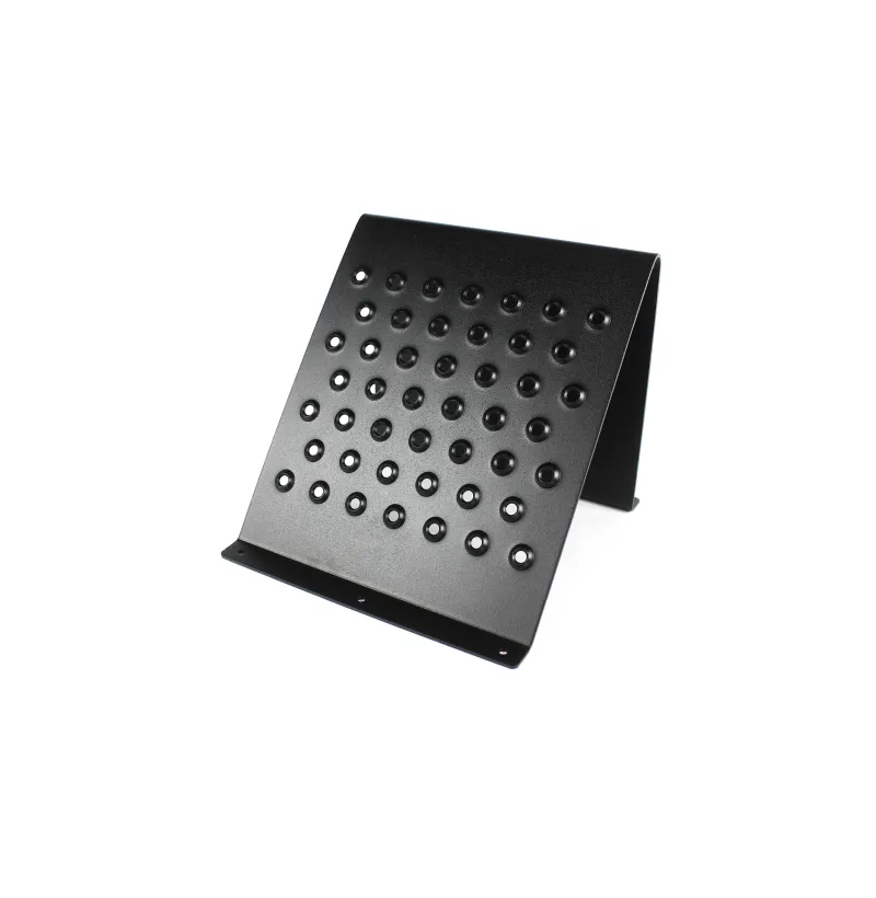 Universell passasjer fotstøtte i 3mm aluminium med preget overflate for drift og motorsport