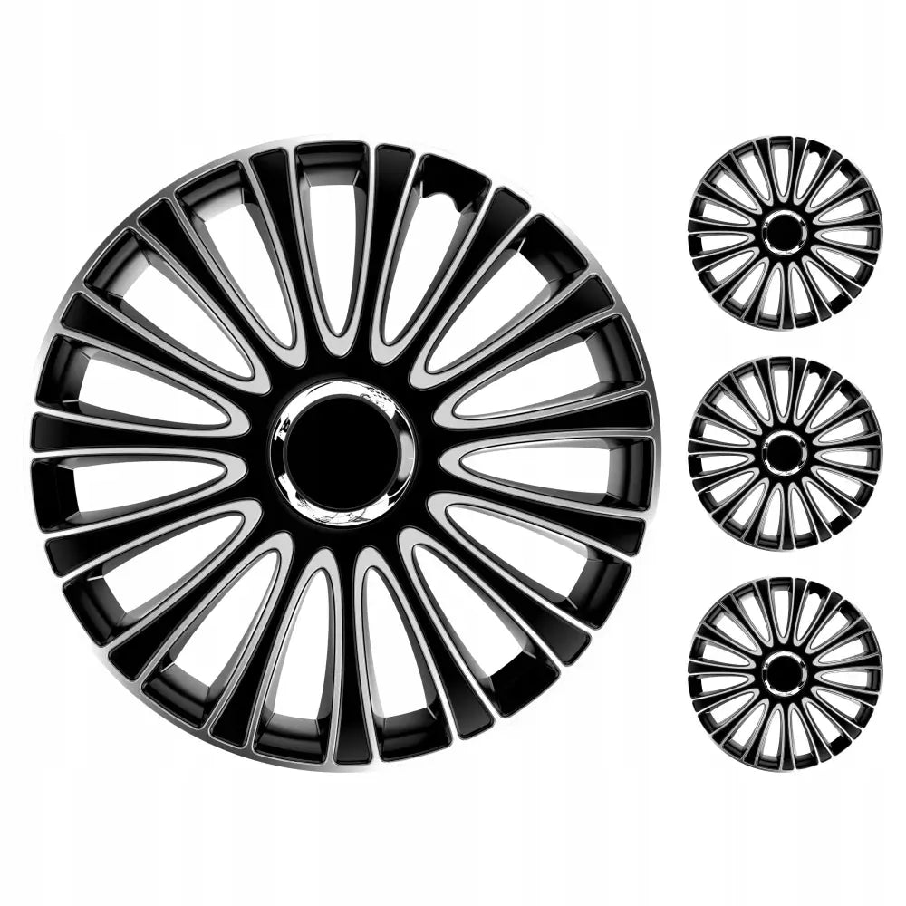 Universelle Hjulkapsler Lemans Pro Silver Black 13’’