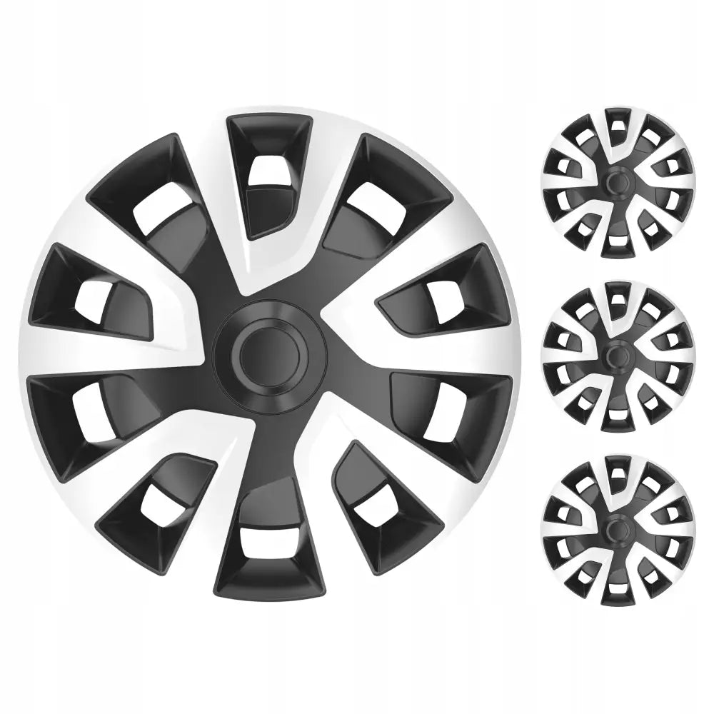 Universelle Hjulkapsler Revo Sølv Svart (van) 15’’