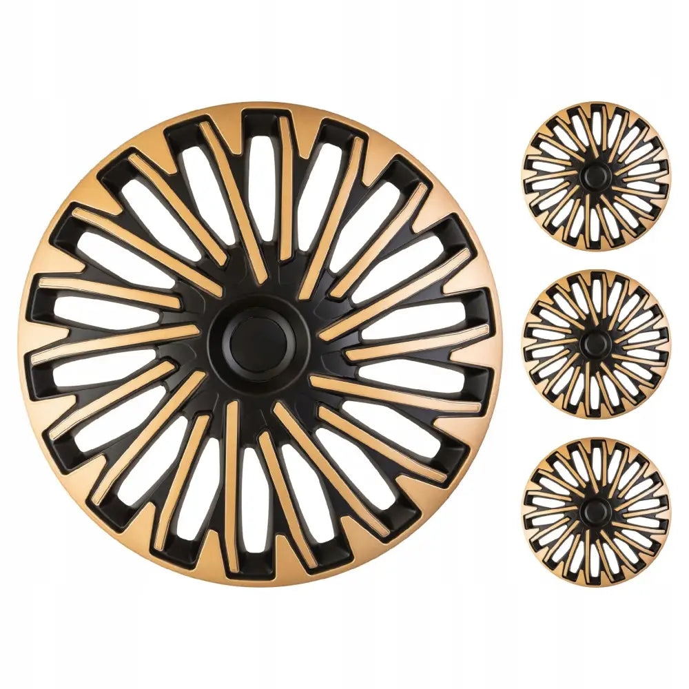 Universelle Soho Gold Black Hjulkapsler 15’’