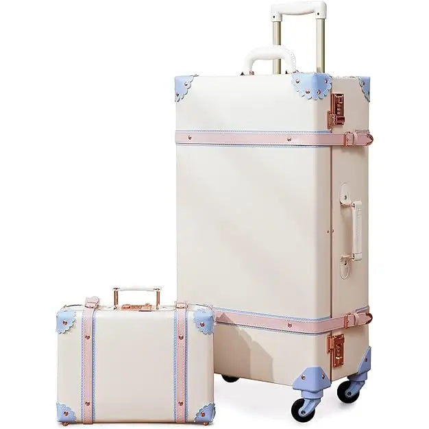 Urecity Vintage Koffertsett Kunstlær Prestisje Stil Unikt