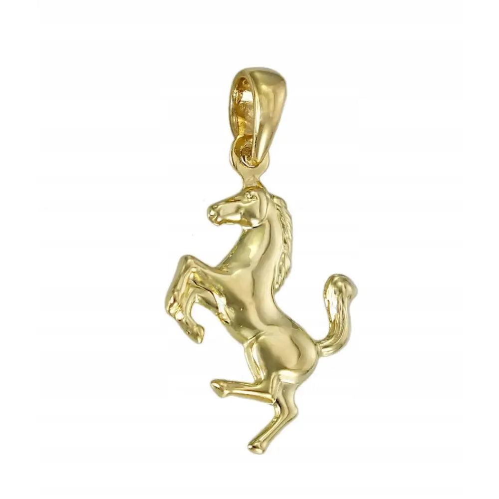 Charm Gullanheng Hest Føll - 14 Karat Kjede