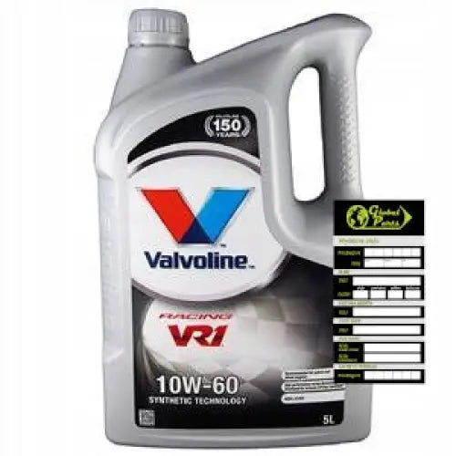 Valvoline 10w60 Vr1 Racing Motorolje 5l