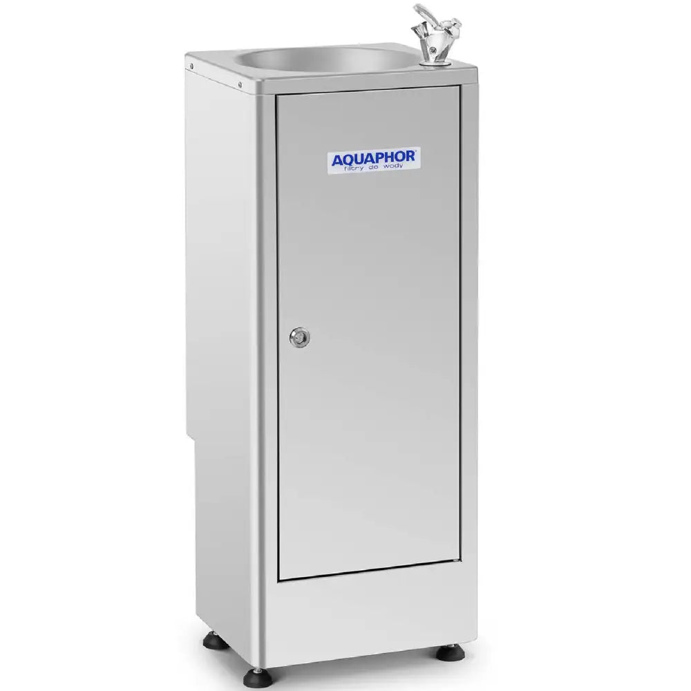 Vannfont Dispenser med 3-trinns Filtrering i Stål 84 x 30 x 84 Cm.