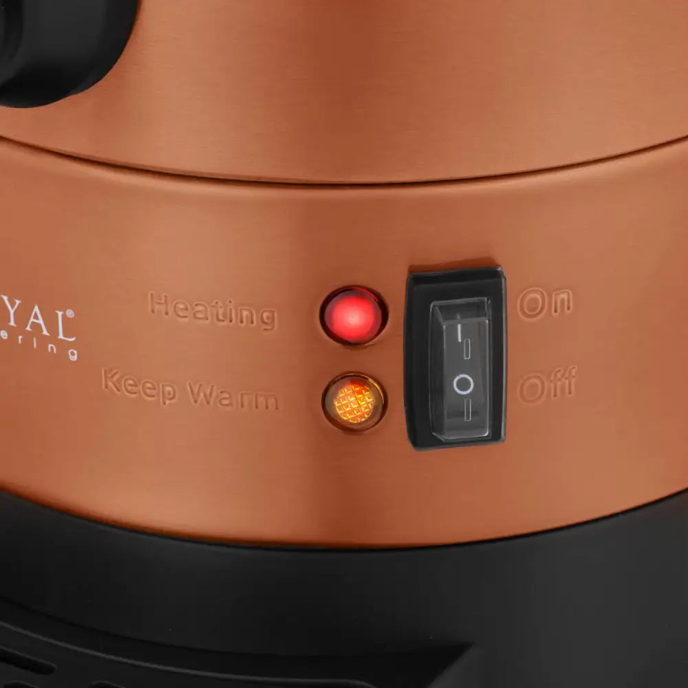 Vannkoker med Dobbeltvegget Kar og Dryppestativ 6,1 l 1500 w Oransje