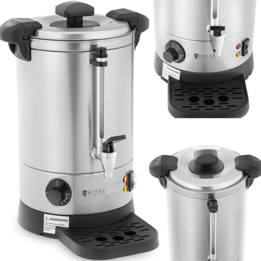 Vannkoker med Doble Vegger og Dryppbakke 6,1 Liter 1500 w Sølv